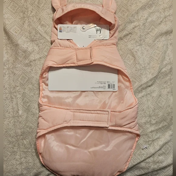 Dog Hooded Puffer Jacket - Pink NWT - Picture 3 of 4